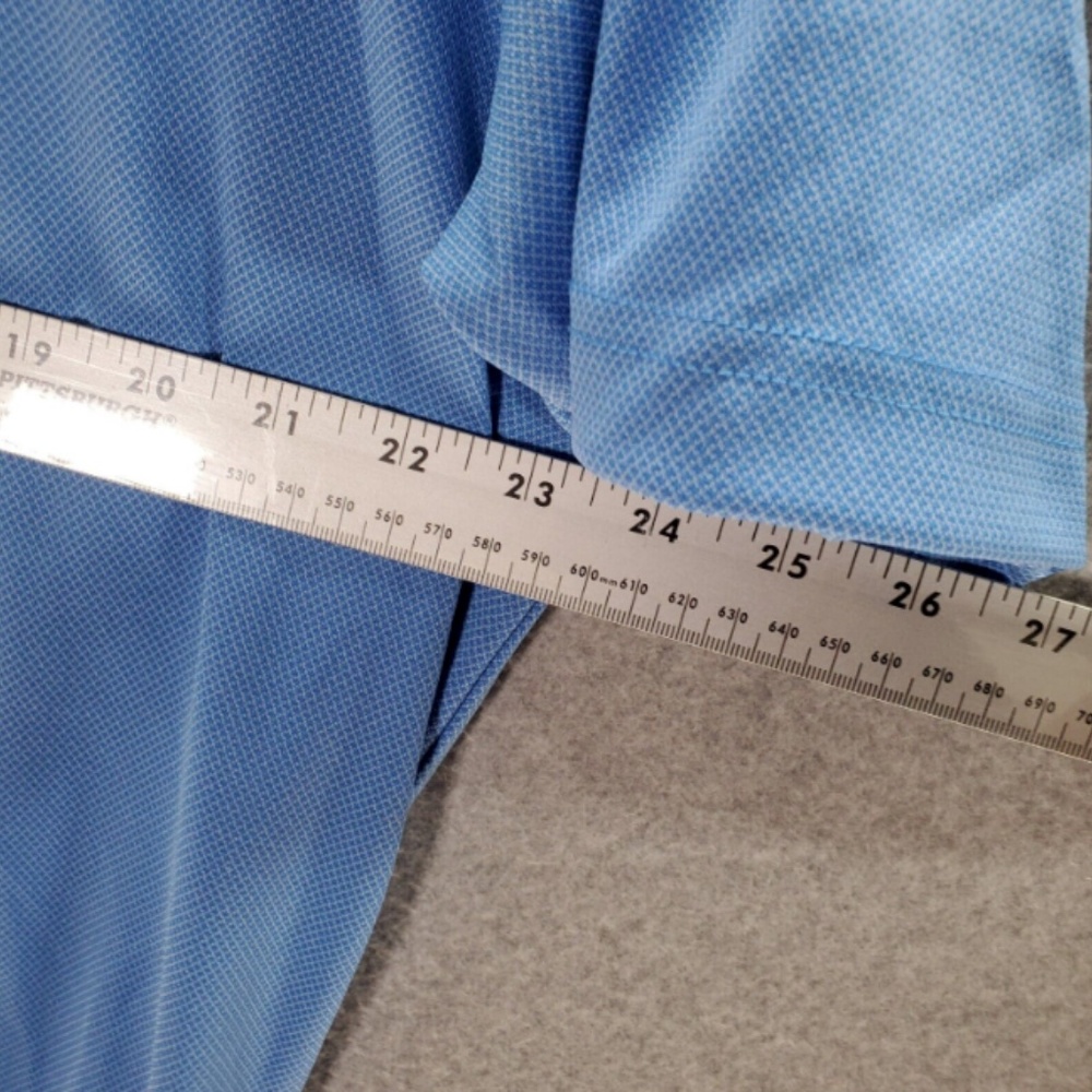 Pebble Beach Men Polo Shirt 2XL Blue Dry Luxe Performance Short Sleeve Collar - Picture 3 of 6